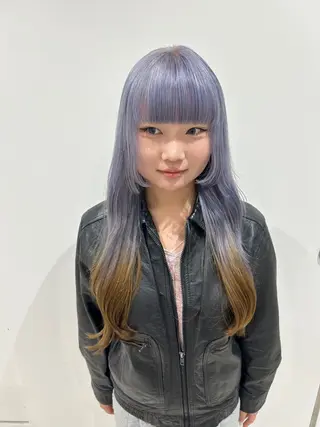 ロング カラー 🪻ダブルカラー /透明感カラーRioのヘアスタイル
