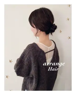 セミロング ヘアアレンジ 市川 千夏のヘアスタイル