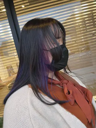 ロング カラー やまこし 美裕樹のヘアスタイル