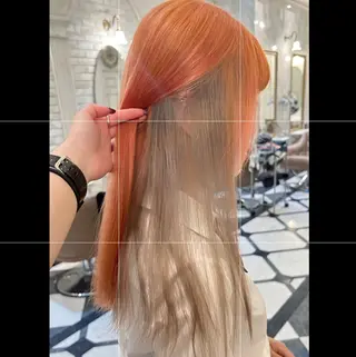 ロング カラー ゆう🫧 透明感/ハイトーンのヘアスタイル