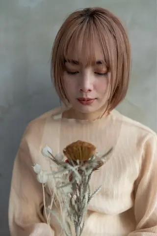 ショート カラー 10月限定モニター 髪質改善美髪矯正のヘアスタイル