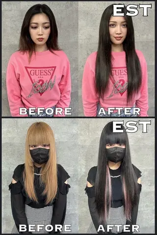 ロング カラー MORI MARIKAのヘアスタイル