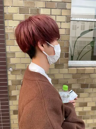 ショート カラー メンズ 永井 悠大のヘアスタイル