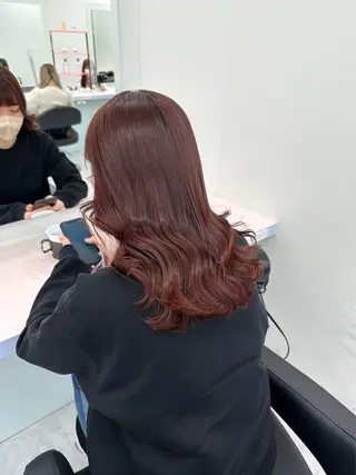 セミロング カラー パーマ ヘアアレンジ メンズ 🤍透明感カラー🤍 似合わせ🤍AINEのヘアスタイル