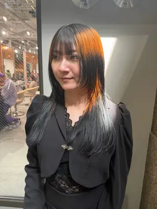 ロング カラー ハイライト/ブリーチ /綾華のヘアスタイル