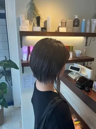 ショート カラー 大人透明感艶カラー 寺田稜のヘアスタイル