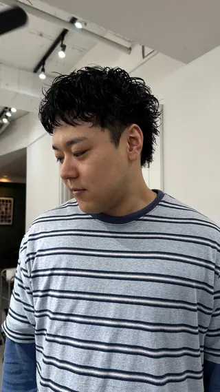 ショート パーマ YUNA⭐️ Men’sのヘアスタイル