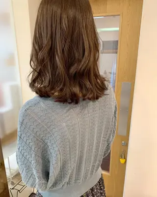 ミディアム クニモトハルナ ボブ/柔らかカラーのヘアスタイル