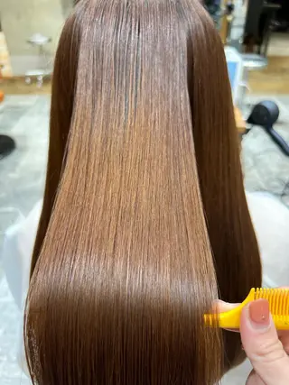 セミロング カラー パーマ 美髪ヘッドスパ🫧 西山紗奈江💆‍♀️のヘアスタイル