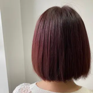 ミディアム カラー パーマ ヘアアレンジ ネイル マツエク・マツパ 韓国風ベージュ🤎 赤みなし🌿横浜🤎のヘアスタイル