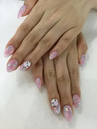 ネイル 💎🐰 saki. m 🐰💎のネイルデザイン