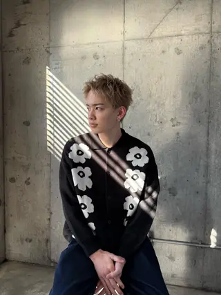 ショート パーマ メンズ シークバイベル所属・【スタイリスト】千葉 悠‪✂︎‬のヘアスタイル