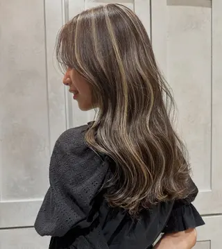 ロング カラー 名古屋/落ちる黒 黒染め落としのヘアスタイル