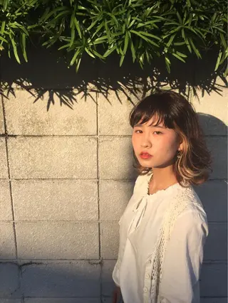 ミディアム 朝重 康希のヘアスタイル