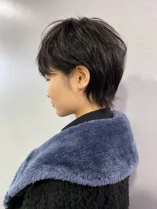 ショート 低ダメージパーマ ケアパーマ/武田明大のヘアスタイル