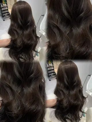 ロング カラー 𝑹𝒊𝒉𝒐🎀 名駅/大人韓国ヘアのヘアスタイル