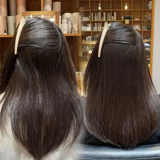 ミディアム パーマ 縮毛矯正/レイヤー 🌙児玉光瑠のヘアスタイル