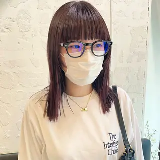 セミロング カラー 🌿レイヤーボブ/パ ーマ🌿　木梨健太のヘアスタイル