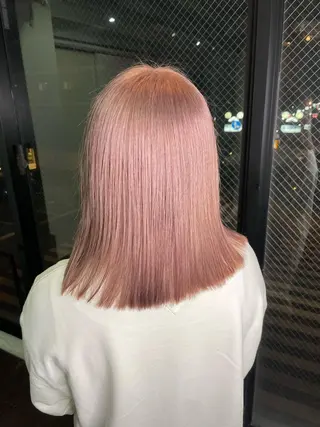 ミディアム 安田和洋 ブリーチカラー特化のヘアスタイル