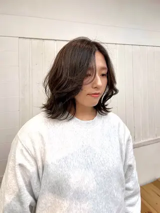 ミディアム カラー 【メンズ特化】ニュア ンスパーマ/RIKUのヘアスタイル