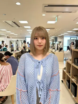 ミディアム カラー ヘアアレンジ/ベー ジュchiakiのヘアスタイル