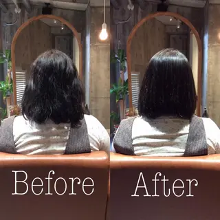 ミディアム Holidays sharesaronのヘアスタイル