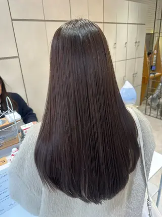 セミロング 美髪矯正/渡辺 りんのヘアスタイル