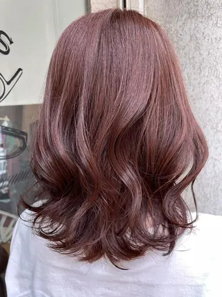 ミディアム カラー CoCooN 店長 さのえみのヘアスタイル