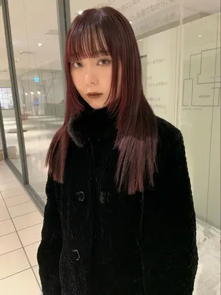 ロング カラー 田中 里奈のヘアスタイル