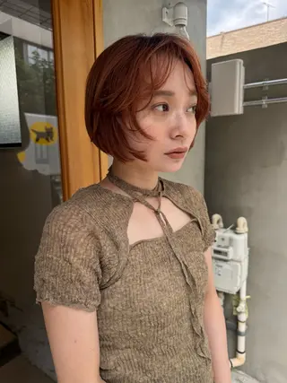 ショート カラー ヘアアレンジ ニュアンスヘア🌔 nanakoのヘアスタイル