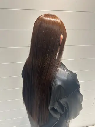 ロング カラー 【シールエクステ/透 明感カラー】さくらのヘアスタイル