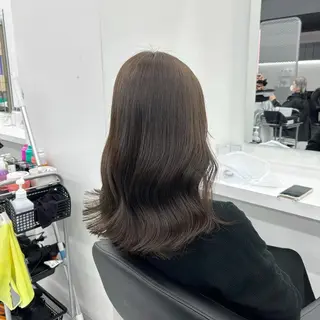 セミロング カラー ヘアアレンジ mai🍑暖色カラー /レイヤー💖のヘアスタイル