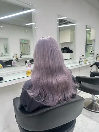 セミロング カラー ❄最強かわいいカラー ❄️MINA❄️のヘアスタイル