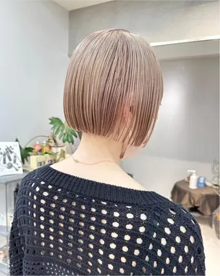 カラー RIN パーマ/暖色カラーのヘアスタイル