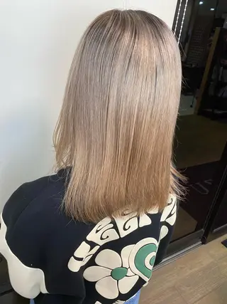 ミディアム カラー ブリーチカラー🫧 森　凪沙のヘアスタイル