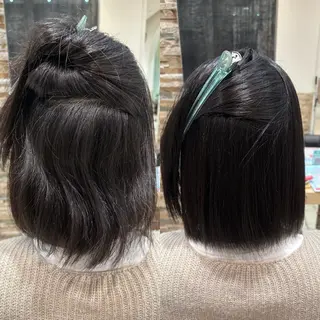 ミディアム 清家 遥香のヘアスタイル