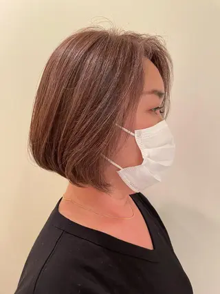 ミディアム ボブ ホノカのヘアスタイル