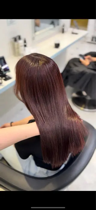 カラー 🇰🇷韓流暖色ヘア 🍒saaya🍒のヘアスタイル