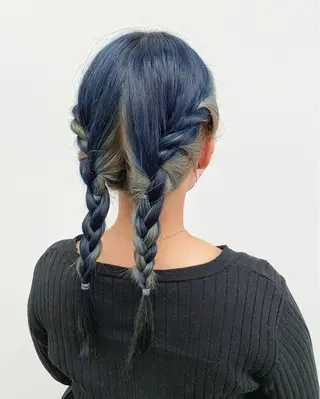 ロング カラー SHICENEケイ レイヤーカット🦋のヘアスタイル
