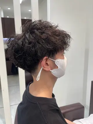 ショート パーマ メンズ 【千葉駅南口歩1分】 MAKAのヘアスタイル