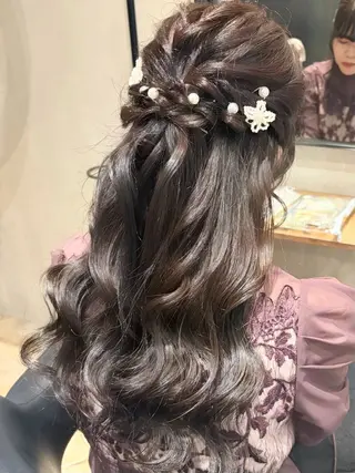 ロング ヘアアレンジ みわ/博多 ブリーチ/メンズヘアのヘアスタイル