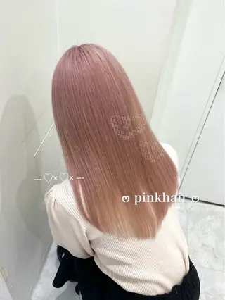 ロング ♡暖色ガーリー/ ピンク/かえで♡のヘアスタイル