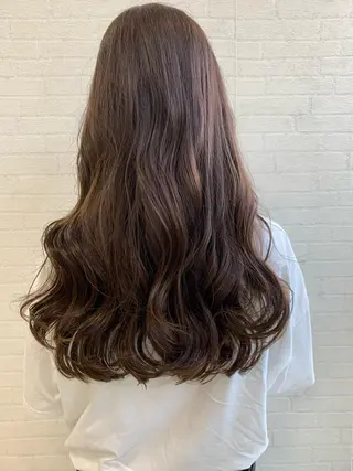 ロング カラー 立川 奈那子のヘアスタイル