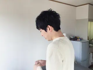 ショート メンズ soins de MaLilyのヘアスタイル