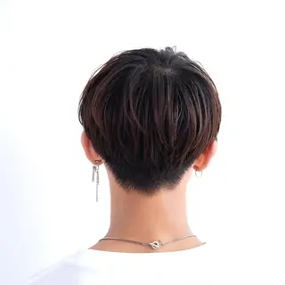 ショート メンズ スパイラル波巻き パーマ井本汰壱のヘアスタイル