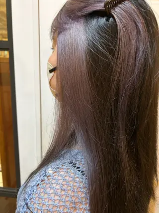 ロング カラー ヘアアレンジ 🎀suzuna 透明感colorのヘアスタイル