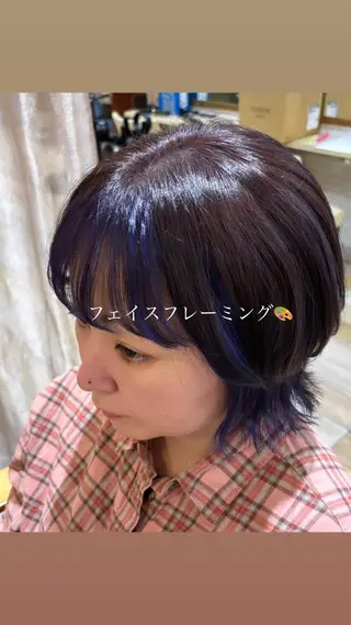 ショート カラー 🌸レイヤー/ブリー チ艶カラー🌸NOAのヘアスタイル