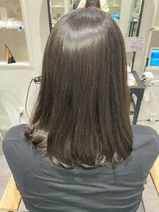 ミディアム ミルクティー量産💙 💙ブリーチ特化💙のヘアスタイル