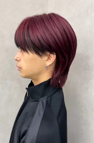 ショート カラー メンズ フェザーパーマ浦和 スパイキーショートのヘアスタイル