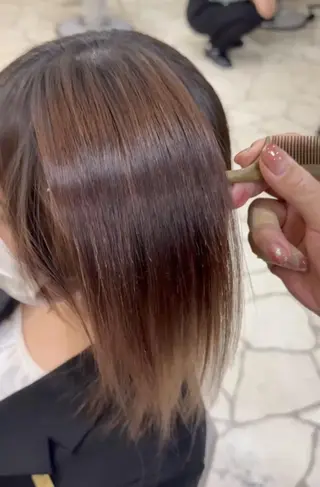 ロング 髪質改善♡奈良 田原台店 川本かほのヘアスタイル